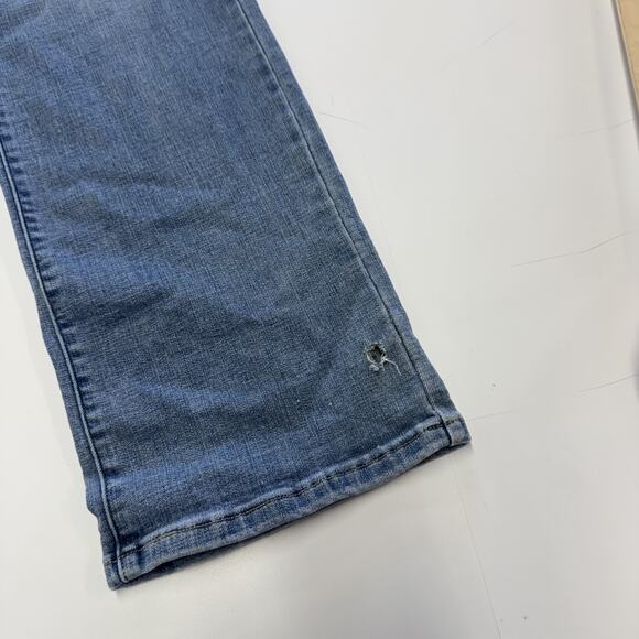 Levis Jeans Womens Size 12 Blue 505 Straight Leg Medium Wash Distressed Denim - Picture 12 of 12